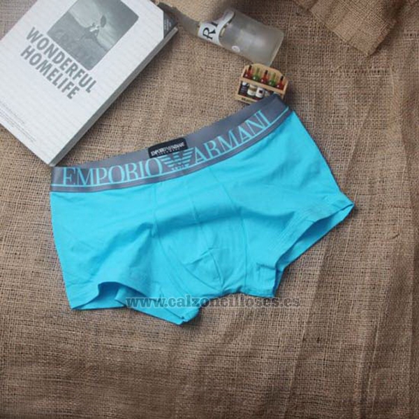 Boxer Armani Hombre Apagado Gris Azur